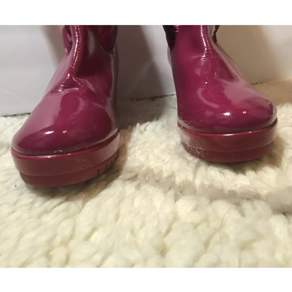 Coach Charm Signature Logo Quilted Pink Boots 8.5 - Picture 8 of 8
